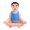 man in lotus position